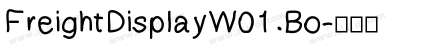 FreightDisplayW01 Bo字体转换